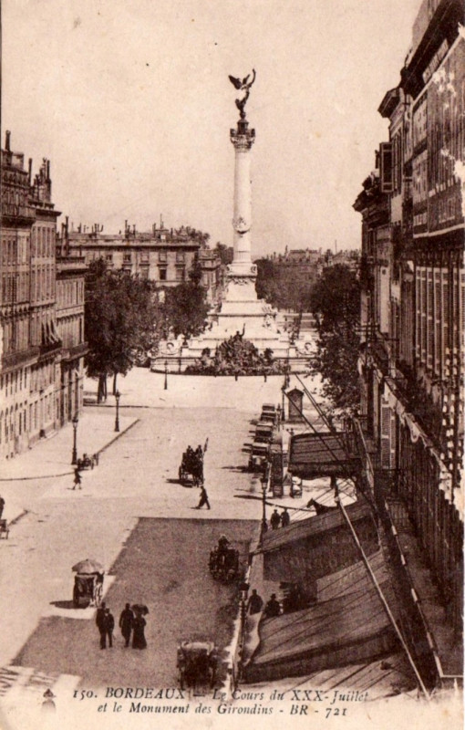 Carte postale ancienne Bordeaux - Cours du Xxx Juilliet 1 à Bordeaux