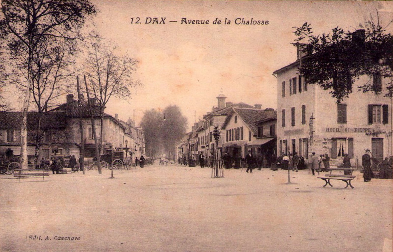 Carte postale ancienne Dax (Landes) - avenue de la Chalosse 4