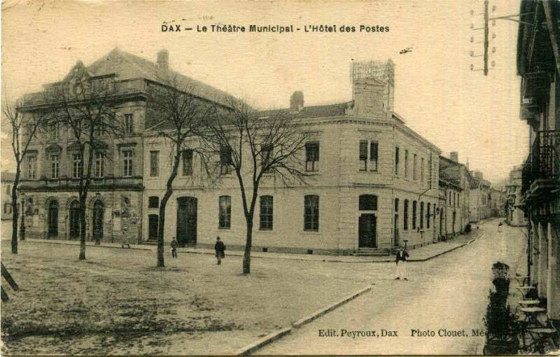 Carte postale ancienne Dax (Landes) - Théâtre 3