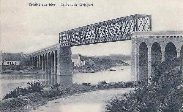 Carte postale ancienne Pont de Kerisper 1899