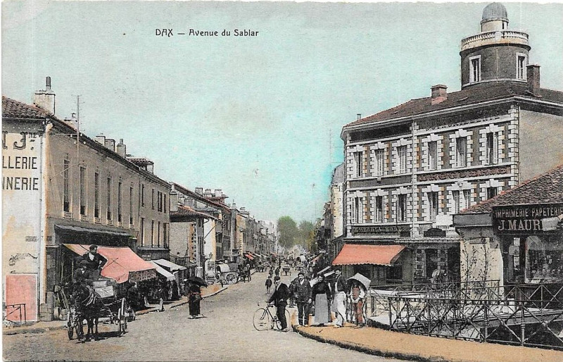 Carte postale ancienne Dax (Landes) - route de Saint-Vincent-de-Paul 5a