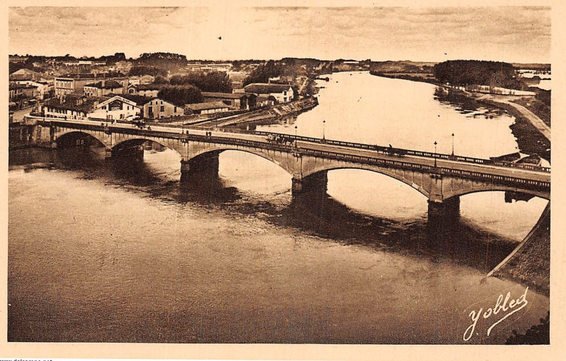 Carte postale ancienne Dax (Landes) - Pont 4