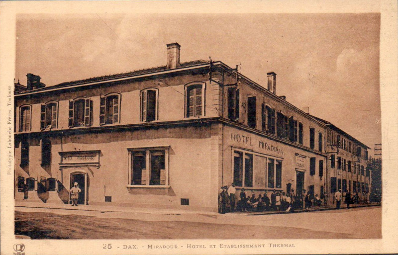 Carte postale ancienne Dax (Landes) - Hôtel Miradour 3