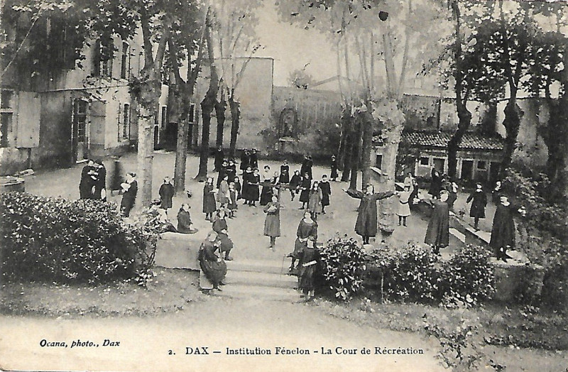 Carte postale ancienne Dax (Landes) - Institution Fénelon 1