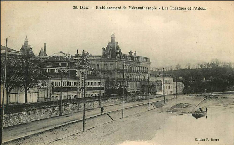 Carte postale ancienne Dax (Landes) - Institut de Mécanothérapie 2
