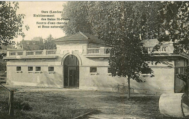 Carte postale ancienne Dax (Landes) - Etablissement Thermal Saint-Pierre 1b