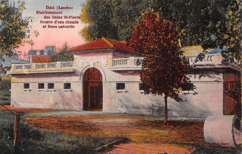 Carte postale ancienne Dax (Landes) - Etablissement Thermal Saint-Pierre 1a
