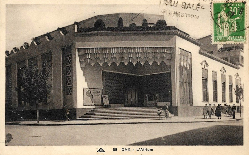 Carte postale ancienne Dax (Landes) - Atrium -Casino 3