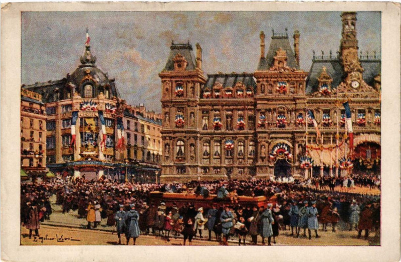 Carte postale ancienne Paris 4e Grand Bazar de l'Hotel de Ville à Paris 4e