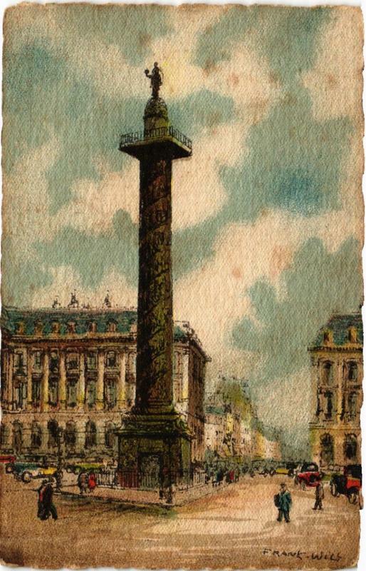 Carte postale ancienne Paris 4e La Colonne de Bastille à Paris 4e