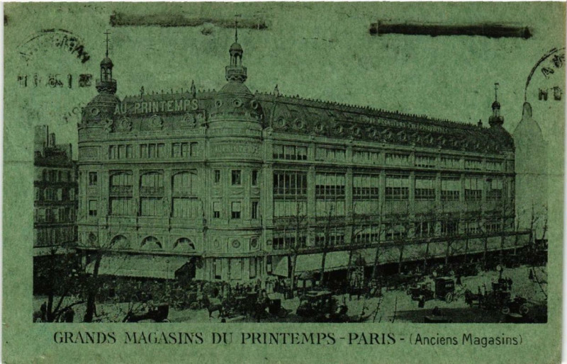 Carte postale ancienne Paris 9e Grands Magasins du Printemps Anciens Magasins à Paris 9e