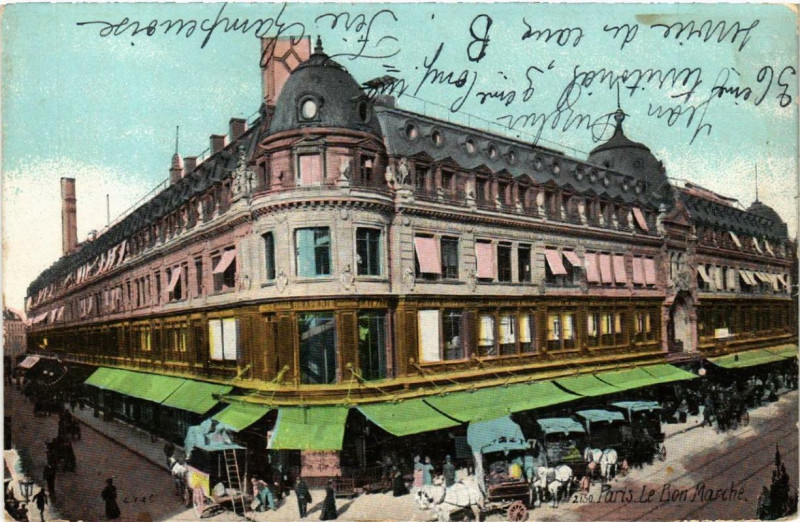 Carte postale ancienne Paris 7e Le Bon Marché à Paris 7e