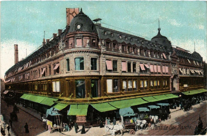 Carte postale ancienne Paris 7e Le Bon Marché à Paris 7e