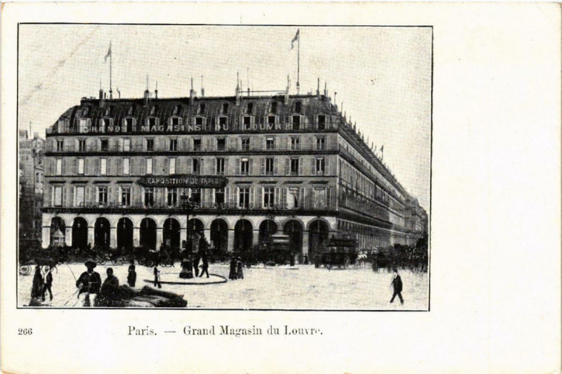 Carte postale ancienne Paris 1e Grand Magasin du Louvre à Paris 1er