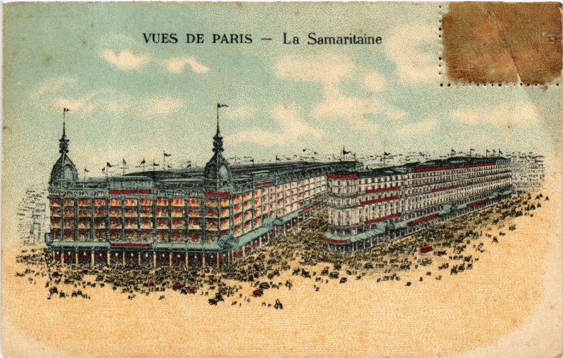 Carte postale ancienne Paris 1e La Samaritaine à Paris 1er