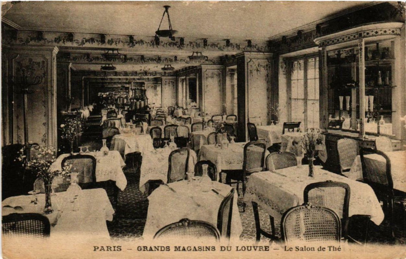 Carte postale ancienne Paris 1e Grands Magasins du Louvre Le Salon de Thé à Paris 1er