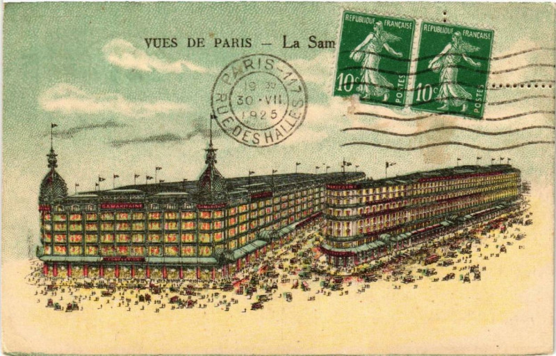 Carte postale ancienne Paris 1e La Samaritaine à Paris 1er