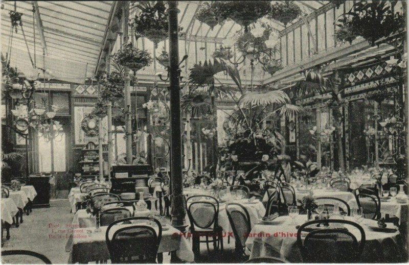 Carte postale ancienne Champeaux - Jardin d'hiver à Paris 2e