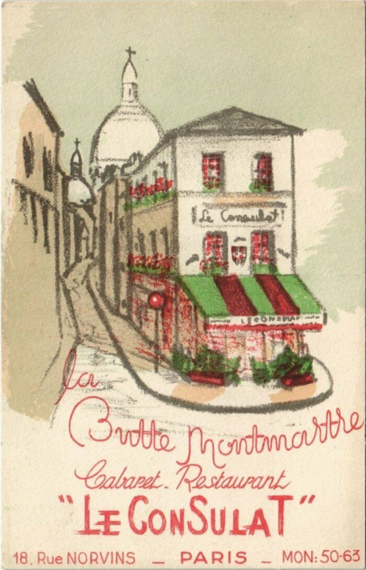 Carte postale ancienne Montmartre - Le Consulat à Paris 18e