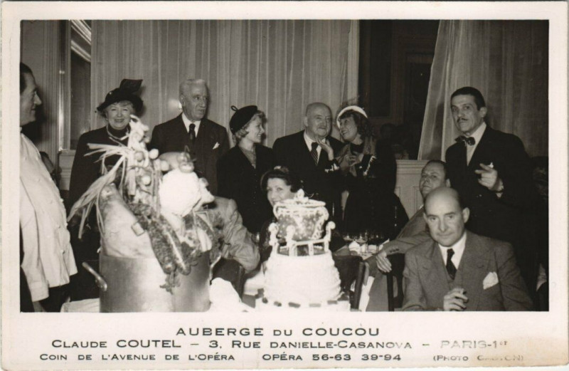 Carte postale ancienne Paris 1e - Auberge du Coucou à Paris 1er
