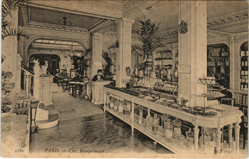 Carte postale ancienne Paris 9e - Chez Rumpelmayer à Paris 9e