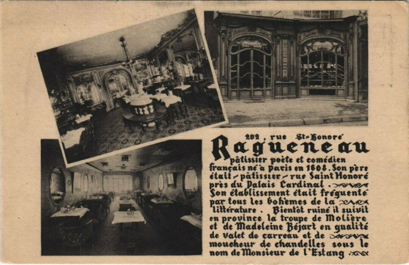 Carte postale ancienne Paris 1e - Ragueneau à Paris 1er