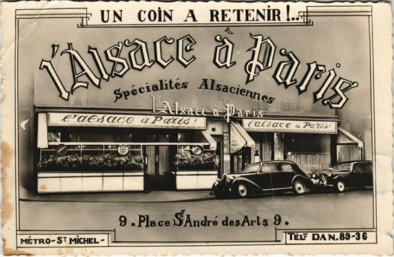 Carte postale ancienne Paris 5e - L'Alsace a Paris à Paris 5e