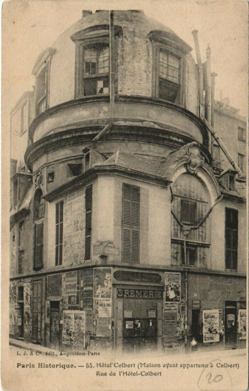 Carte postale ancienne Hôtel Colbert (Maison ayant appartenu à Colbert) à Paris 5e