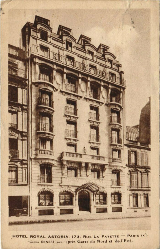 Carte postale ancienne Paris 10e - Hotel Royal Astoria à Paris 10e