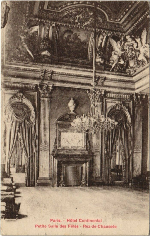 Carte postale ancienne Paris 9e - Hotel Continental à Paris 9e