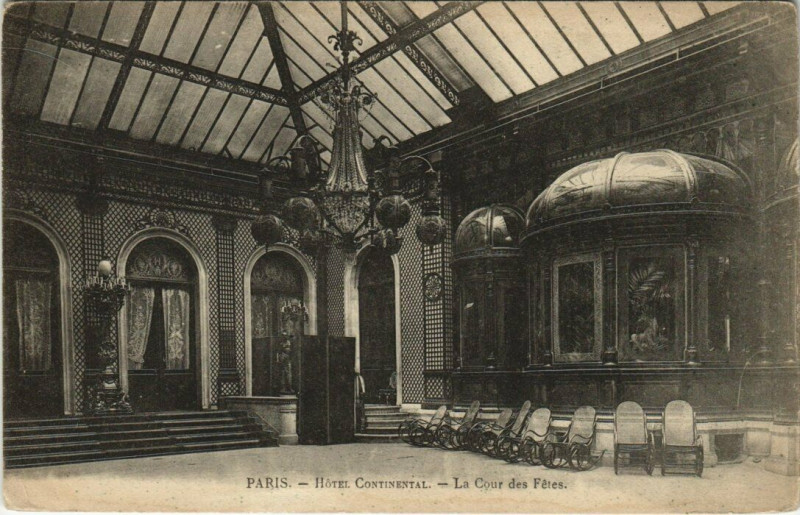 Carte postale ancienne Paris 9e - Hotel Continental à Paris 9e