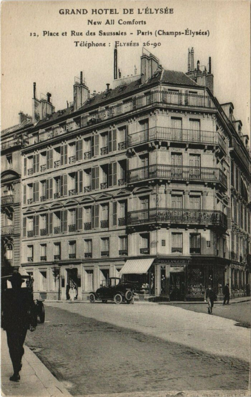 Carte postale ancienne Paris 8e - Grand Hotel de L'élysée à Paris 8e