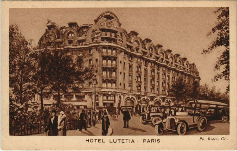 Carte postale ancienne Paris 6e - Hotel Lutétia à Paris 6e