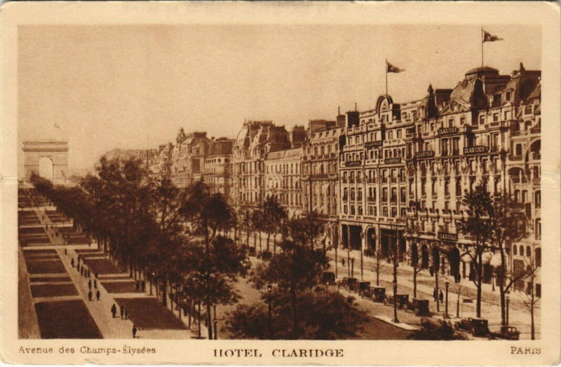 Carte postale ancienne Paris 8e - Hotel Claridge à Paris 8e