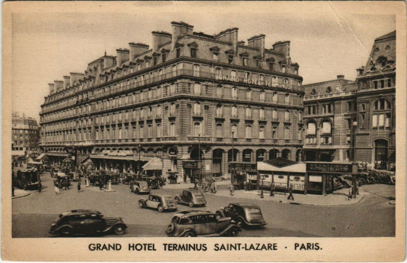 Carte postale ancienne Paris 8e - Grand Hotel Terminus Saint-Lazare à Paris 8e