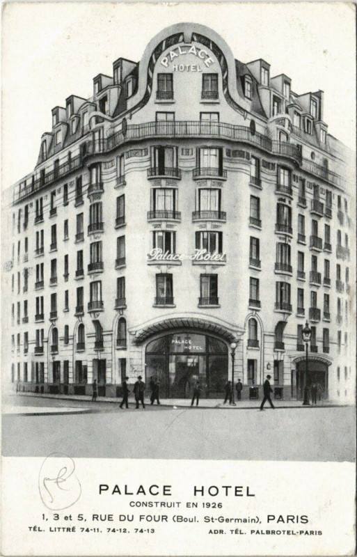 Carte postale ancienne Paris 6e - Palace Hotel à Paris 6e