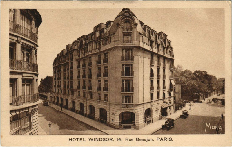 Carte postale ancienne Paris 8e - Hotel Windsor à Paris 8e
