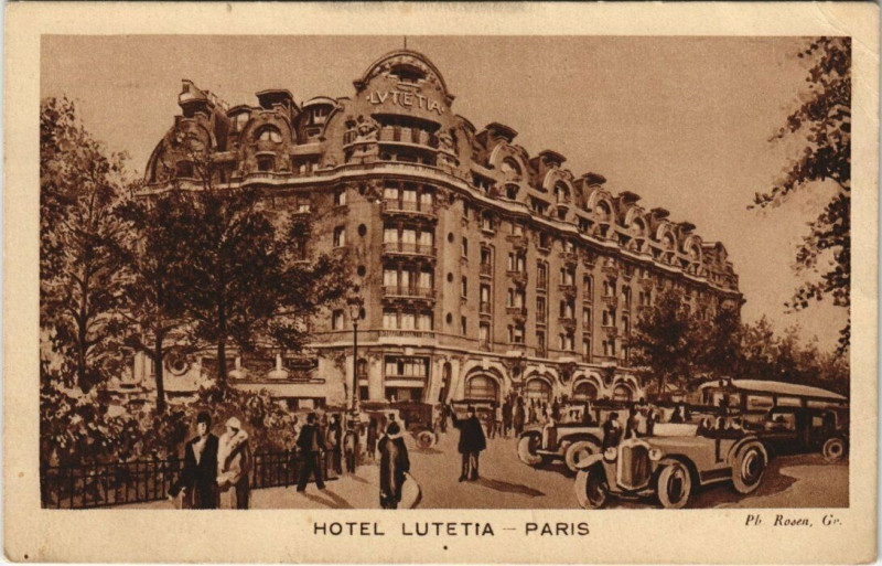 Carte postale ancienne Paris 6e - Hotel Lutetia à Paris 6e