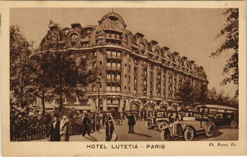 Carte postale ancienne Paris 6e - Hotel Lutetia à Paris 6e