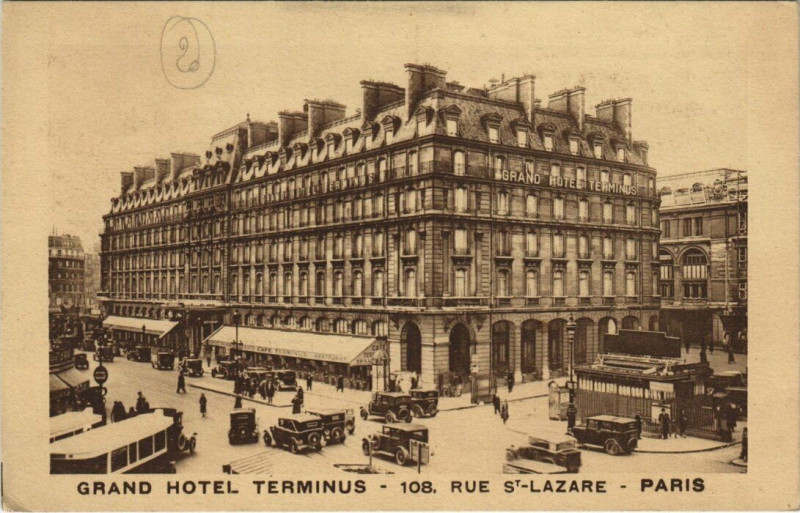 Carte postale ancienne Paris 8e - Grand Hotel Terminus à Paris 8e