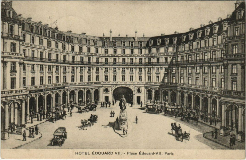 Carte postale ancienne Paris 9e - Hotel Edouard Vii à Paris 9e
