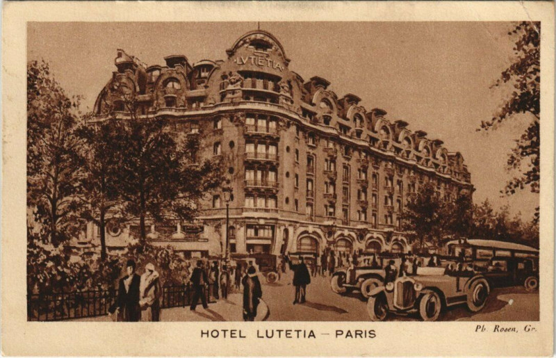 Carte postale ancienne Paris 6e - Hotel Lutétia à Paris 6e