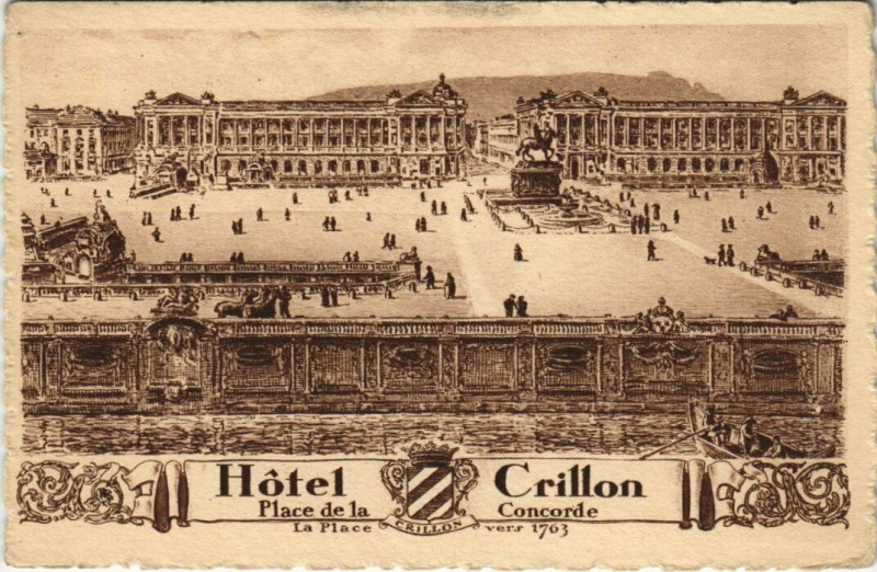Carte postale ancienne Paris 8e - Hotel Crillon à Paris 8e