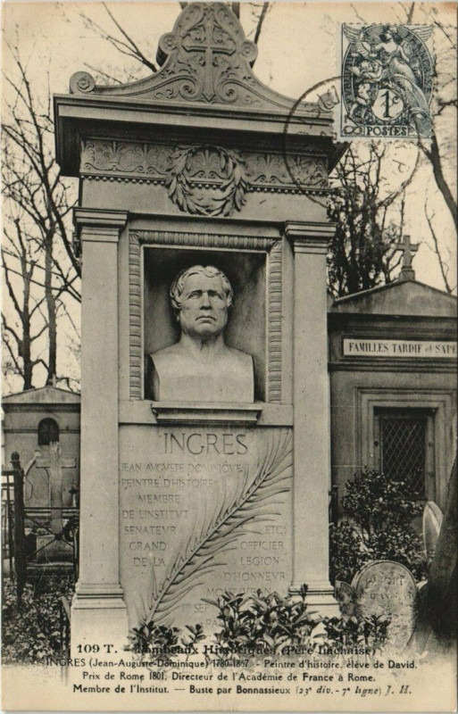 Carte postale ancienne Le Père-Lachaise - Ingres à Paris 20e