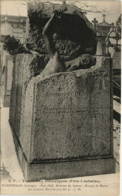 Carte postale ancienne Père-Lachaise - Georges Rodenbach à Paris 20e