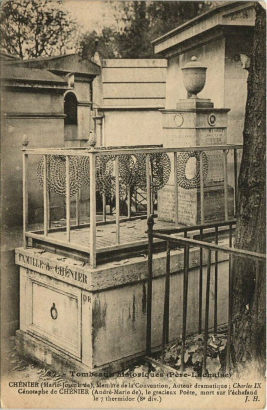 Carte postale ancienne Père-Lachaise - Chénier à Paris 20e
