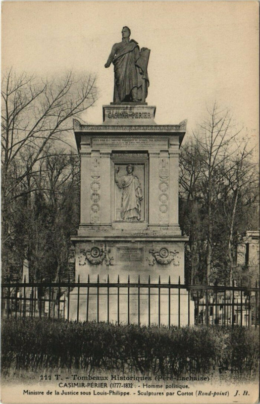 Carte postale ancienne Le Père-Lachaise - Casimir Périer à Paris 20e