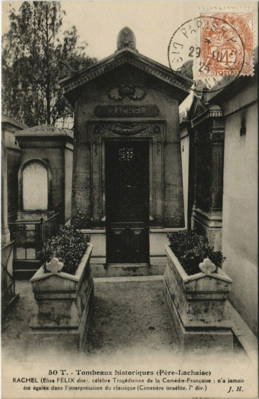 Carte postale ancienne Père-Lachaise - Rachel à Paris 20e