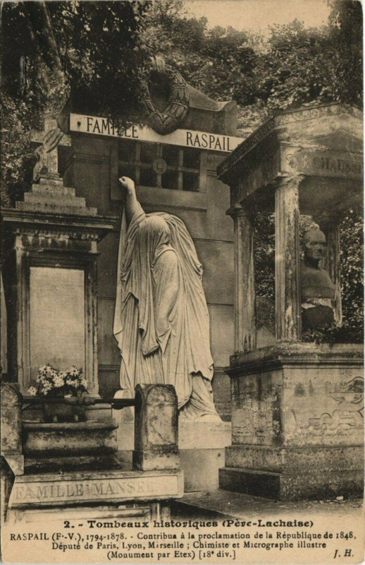 Carte postale ancienne Père-Lachaise - Raspail à Paris 20e