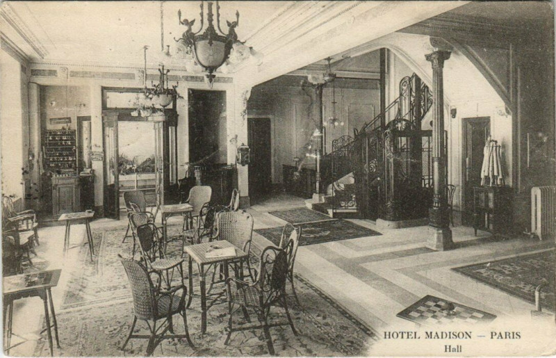 Carte postale ancienne Paris 2e - Hotel Madison à Paris 2e